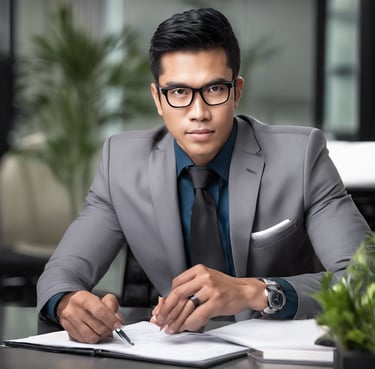 two men wearing blue lab coats