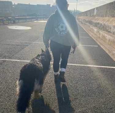 Hannah Willowland K9 Founder with Bruce the German Shepherd