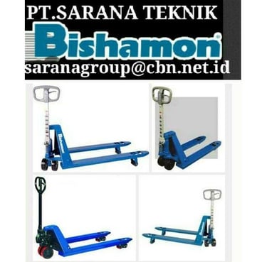 Jual Bishamon Handpallet, jual Bishamon Stacker, jual OPK Handpallet