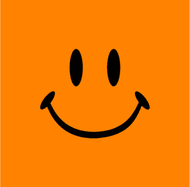 orange smiley face