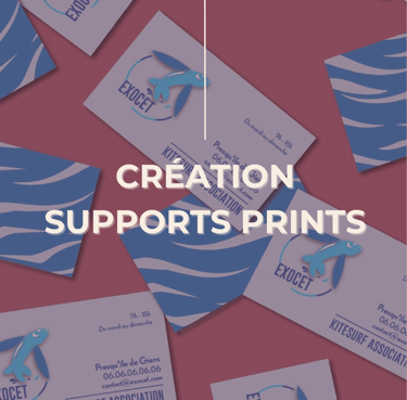 Image : service création supports prints