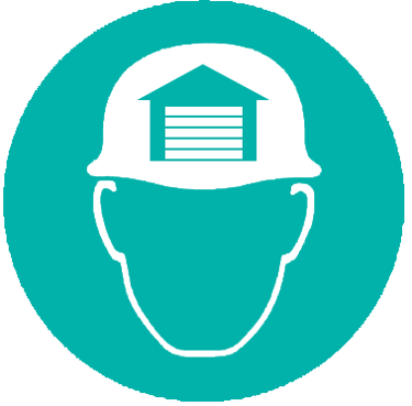 Elite Garage Doors Kent Ltd hard hat logo