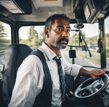 selective focus photography of people on bus
