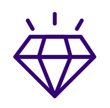 ícono de diamante, valoración, valor Legathea