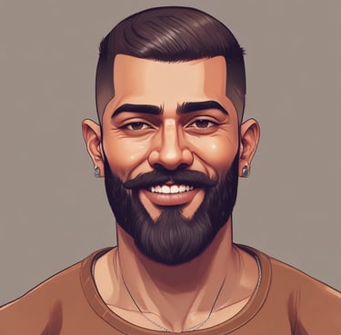 A smiling middle-aged woman standing proudly in front of her renovated home.