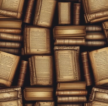 Cozy workspace with a notebook, pen, and a cup of tea by a window.