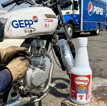 aplicación de integral7 en motocicleta de pepsi