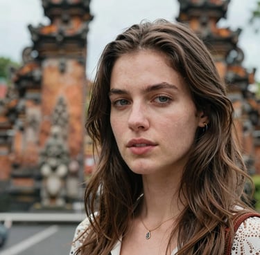 A smiling customer sharing their positive experience in a cozy setting.