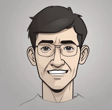 Photo of a smiling young professional working on a laptop in a bright coworking space.