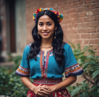 woman wearing black crew-neck shirt