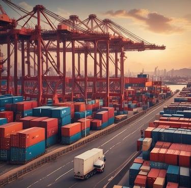 A brightly lit building at night with a sign reading 'TRADER$' and accompanying phrases like 'buy sell lend' and 'we pay cash'. The structure has a red and white facade and is adorned with several windows. A neon 'open' sign is visible in one of the windows.