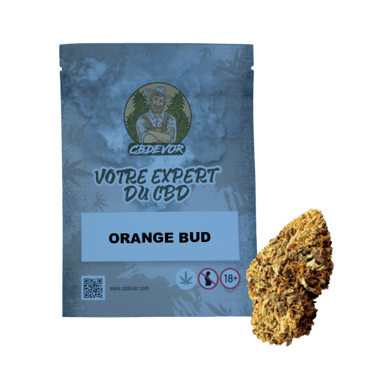 Un sachet avec une fleur (ORANGE BUD)