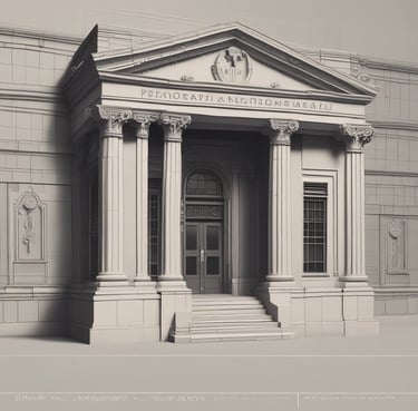 a room with a window and a sign in the corner