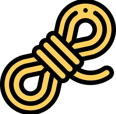 Corde avec des liens forts