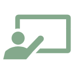 Presentation icon representing actionable recommendations