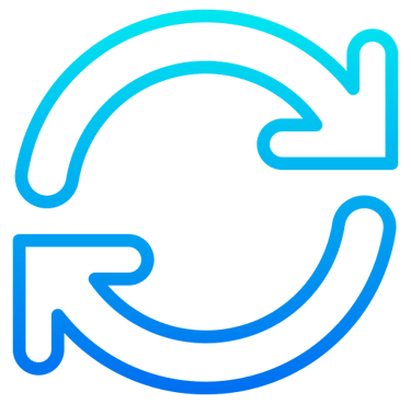 Circular arrows icon representing refresh, reload, update, or synchronization