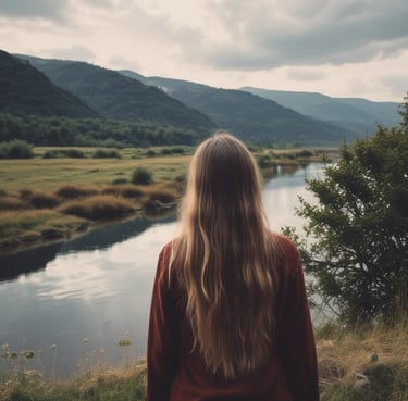 A smiling woman giving a testimonial about holistic coaching.