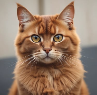 A happy customer holding a smart thermostat in a cozy living room.
