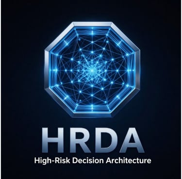 HRDA (High-Risk Decision Architecture)ادارة المخاطر عالية الخطورة للواء أيمن سيد الأهل LOGO 
