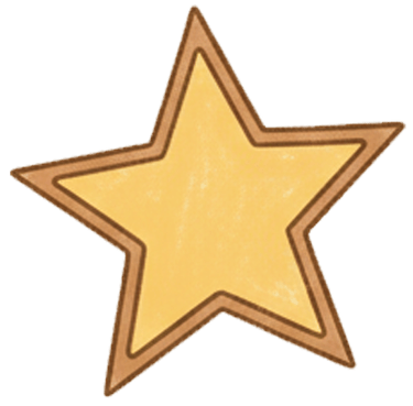 a yellow star