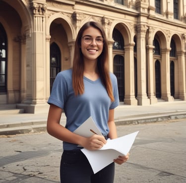 A happy student giving a thumbs up after completing the course.