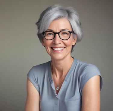 woman wearing black crew-neck shirt