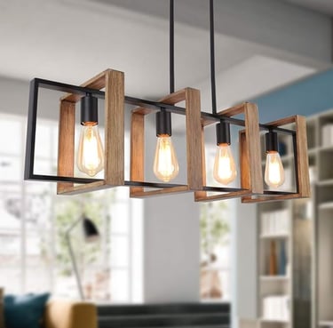 Industrial Pendant Light for Dining Room Illumination