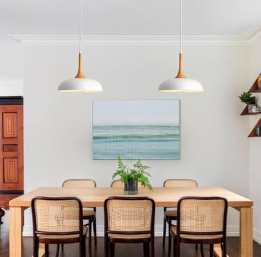 Pendant light for a scandinavian dining room