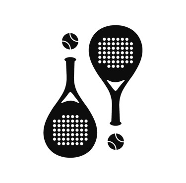 ¡Padel Padel! short form logo in black