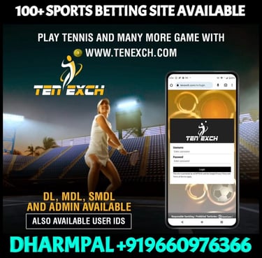 ONLINE CRICKET BETTING ID AVAILABLE DL MDL SMDL MASTER ID SUPER MASTER ID ADMIN ID AVAILABLE 