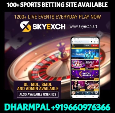 ONLINE CRICKET BETTING ID AVAILABLE DL MDL SMDL MASTER ID SUPER MASTER ID ADMIN ID AVAILABLE 