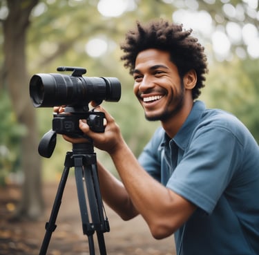 A smiling customer giving a thumbs up in a bright, welcoming environment.