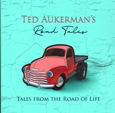 a red truck with a red truck in the background