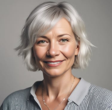 woman wearing black crew-neck shirt