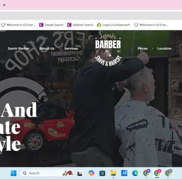 Samir Barbershop website