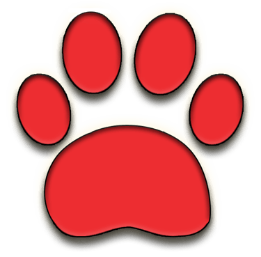 Red paw icon