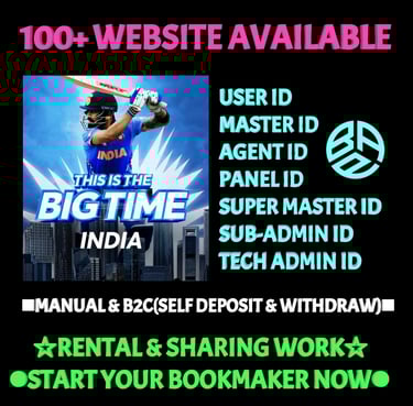 ONLINE CRICKET BETTING ID AVAILABLE DL MDL SMDL MASTER ID SUPER MASTER ID ADMIN ID AVAILABLE