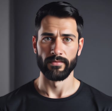 A happy customer giving a thumbs up in front of a modern website design.