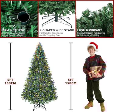 Pre-Lit Artificial Christmas Tree a christmas tree with a christmas tree and a christmas tree