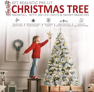 CHRISMAS TREE, WITH LED LIGHTS