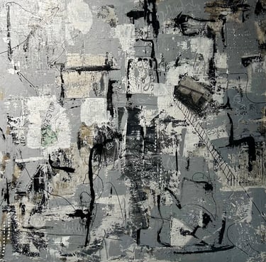 Neo-Impressionism art in Ditchling. Urban decay industrial art. Laurence Moracchini Sussex artists. Brighton.