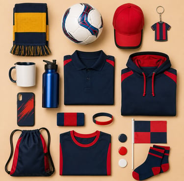 Custom-branded sports merchandise and promotional products