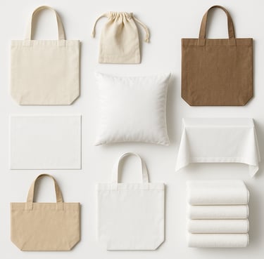 Finished made-up textile products for home and commercial use