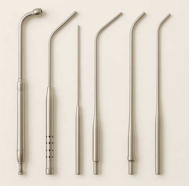Surgical suction and aspirating instruments