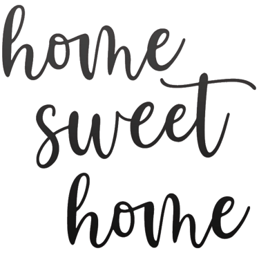 home sweet home metal sign