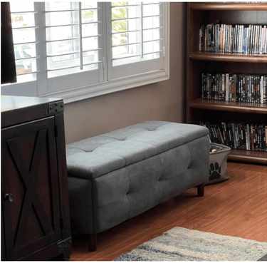 ottoman in room