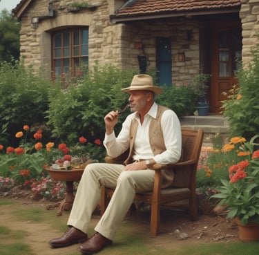 A smiling professional cleaner in uniform holding cleaning supplies inside a bright office space.