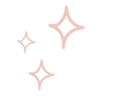 Three pink sparkle icons or four-pointed stars on a white background for decorative graphic design.