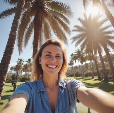 woman wearing black crew-neck shirt