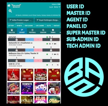 ONLINE CRICKET BETTING ID AVAILABLE DL MDL SMDL MASTER ID SUPER MASTER ID ADMIN ID AVAILABLE 